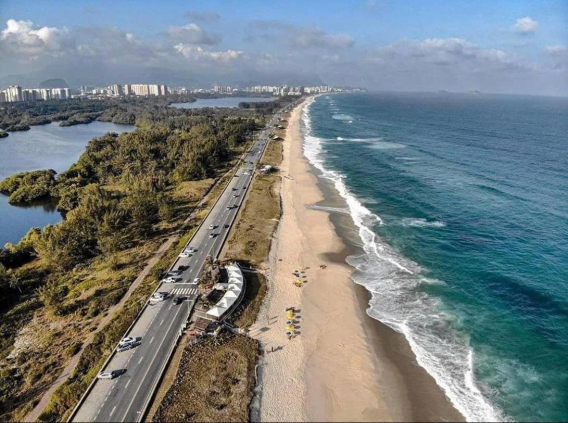 ריו דה ז'ניירו Apto De Frente Para A Praia Com Vista Pra Lagoa מראה חיצוני תמונה
